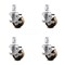 Service Caster 3 Inch High Temp Phenolic Wheel Swivel 3/4 Inch Square Stem Caster Set Brake SCC SCC-SQ20S314-PHSHT-TLB-34-4 - alternate 4
